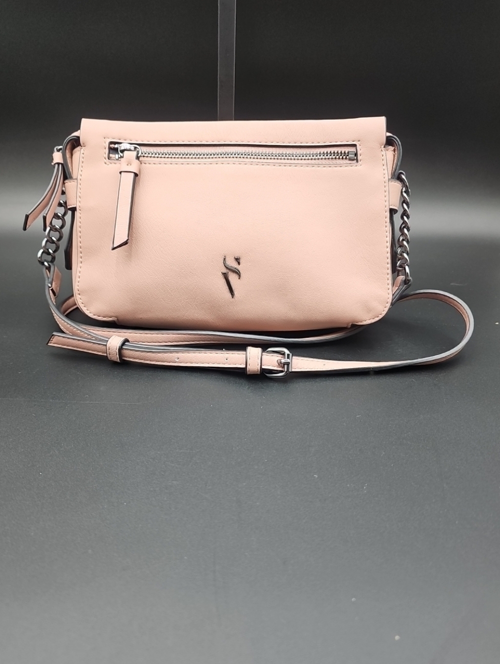 Simply Vera Vera Wang Blush Pink Crossbody with Chain Strap